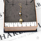 Pre-Owned 9ct Gold Tricolor Sandblasted Ball Drop Pendant