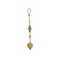 Pre-Owned 9ct Gold Tricolor Sandblasted Ball Drop Pendant