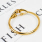 Pre-Owned 18ct Gold Double Noose Design Bangle
