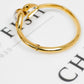 Pre-Owned 18ct Gold Double Noose Design Bangle