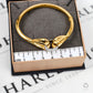 Pre-Owned 18ct Gold Double Noose Design Bangle