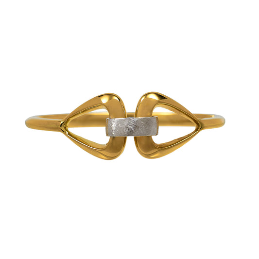 Pre-Owned 18ct Gold Double Noose Design Bangle