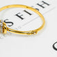 Pre-Owned 18ct Gold CZ Circles Design Hinged Bangle