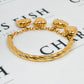 Pre-Owned 18ct Gold Bangle & 4 Charm Bracelet