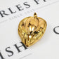 Pre-Owned 18ct Gold CZ Leaf Shape Pendant