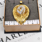 Pre-Owned 18ct Gold CZ Leaf Shape Pendant