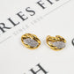 Pre-Owned 18ct Gold CZ Marquise Shape Earrings