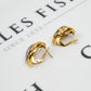 Pre-Owned 18ct Gold CZ Marquise Shape Earrings