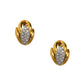 Pre-Owned 18ct Gold CZ Marquise Shape Earrings