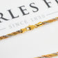 Pre-Owned 18ct Gold Tricolor Popcorn Twist Necklace 18 Inch