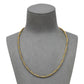 Pre-Owned 18ct Gold Tricolor Popcorn Twist Necklace 18 Inch