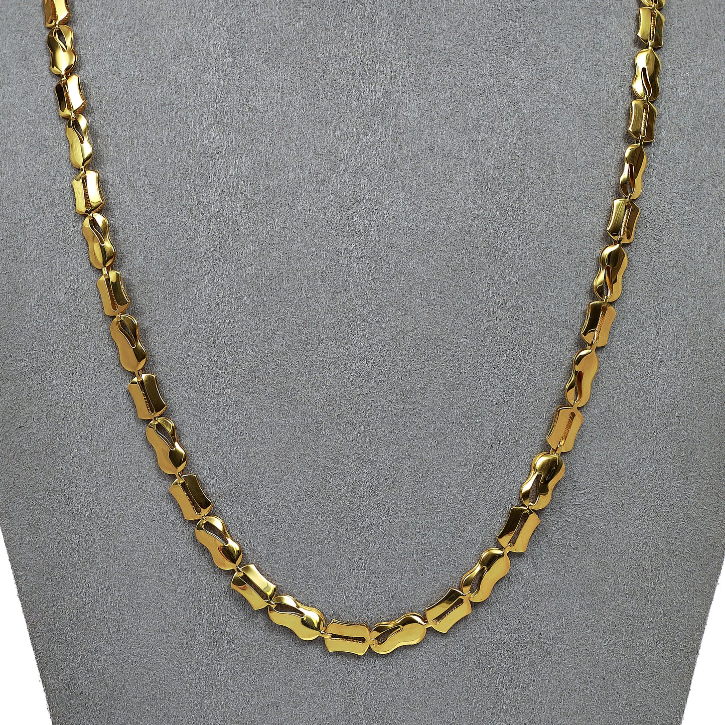 Pre-Owned 18ct Gold Freeform Link Chain Necklace 18 Inch