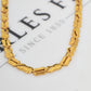 Pre-Owned 18ct Gold Freeform Link Chain Necklace 18 Inch