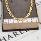 Pre-Owned 18ct Gold Freeform Link Chain Necklace 18 Inch