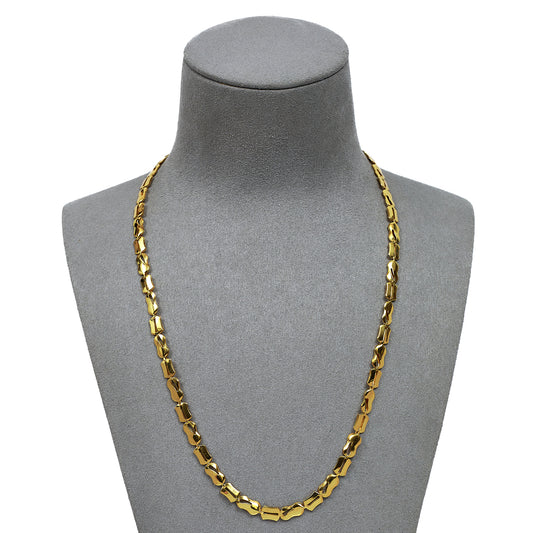Pre-Owned 18ct Gold Freeform Link Chain Necklace 18 Inch