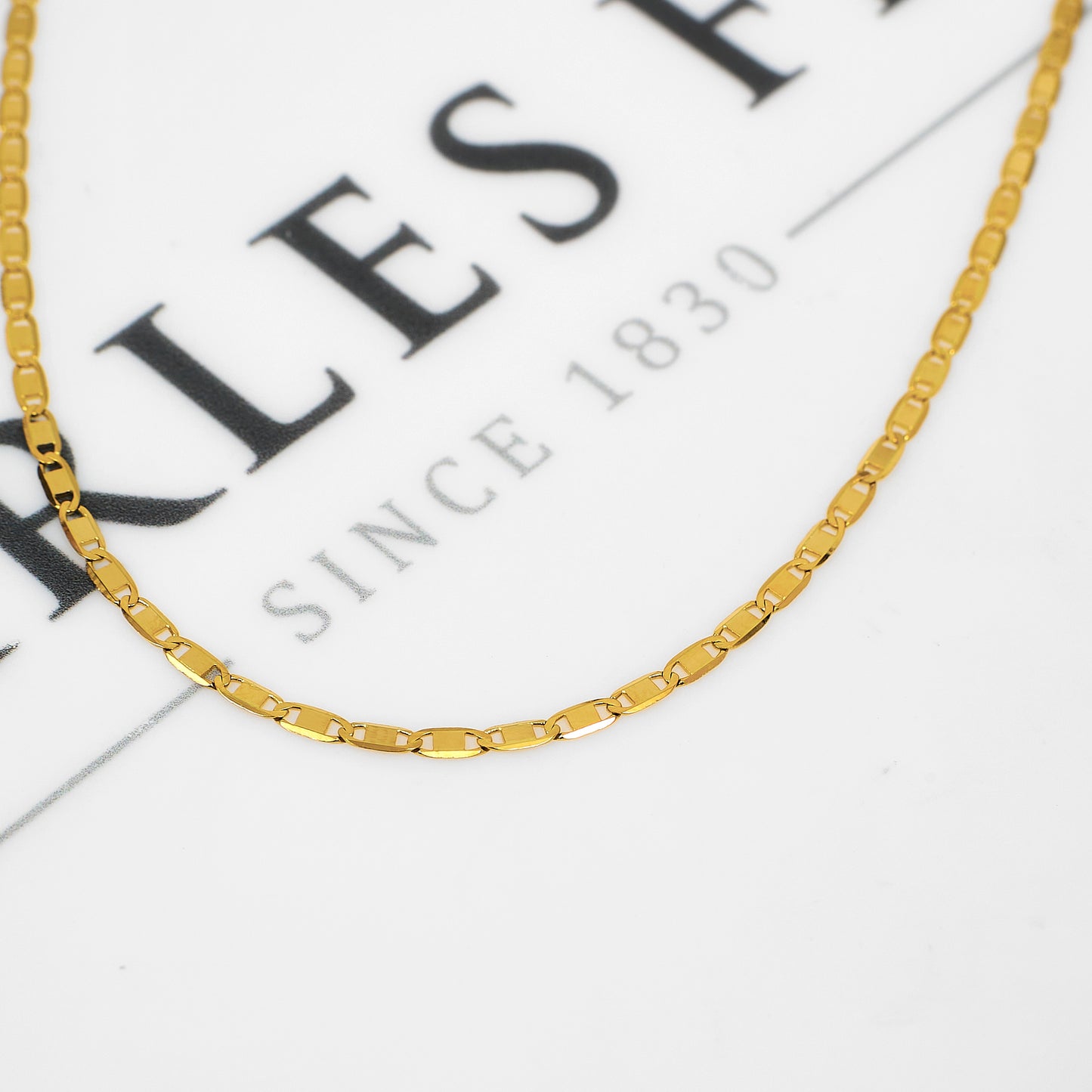 Pre-Owned 18ct Gold Anchor Chain Necklace 24 Inch