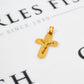 Pre-Owned 18ct Gold Crucifix With Rounded Ends