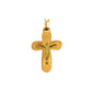 Pre-Owned 18ct Gold Crucifix With Rounded Ends