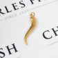Pre-Owned 18ct Gold Horn Of Life Pendant Sandblasted Finish