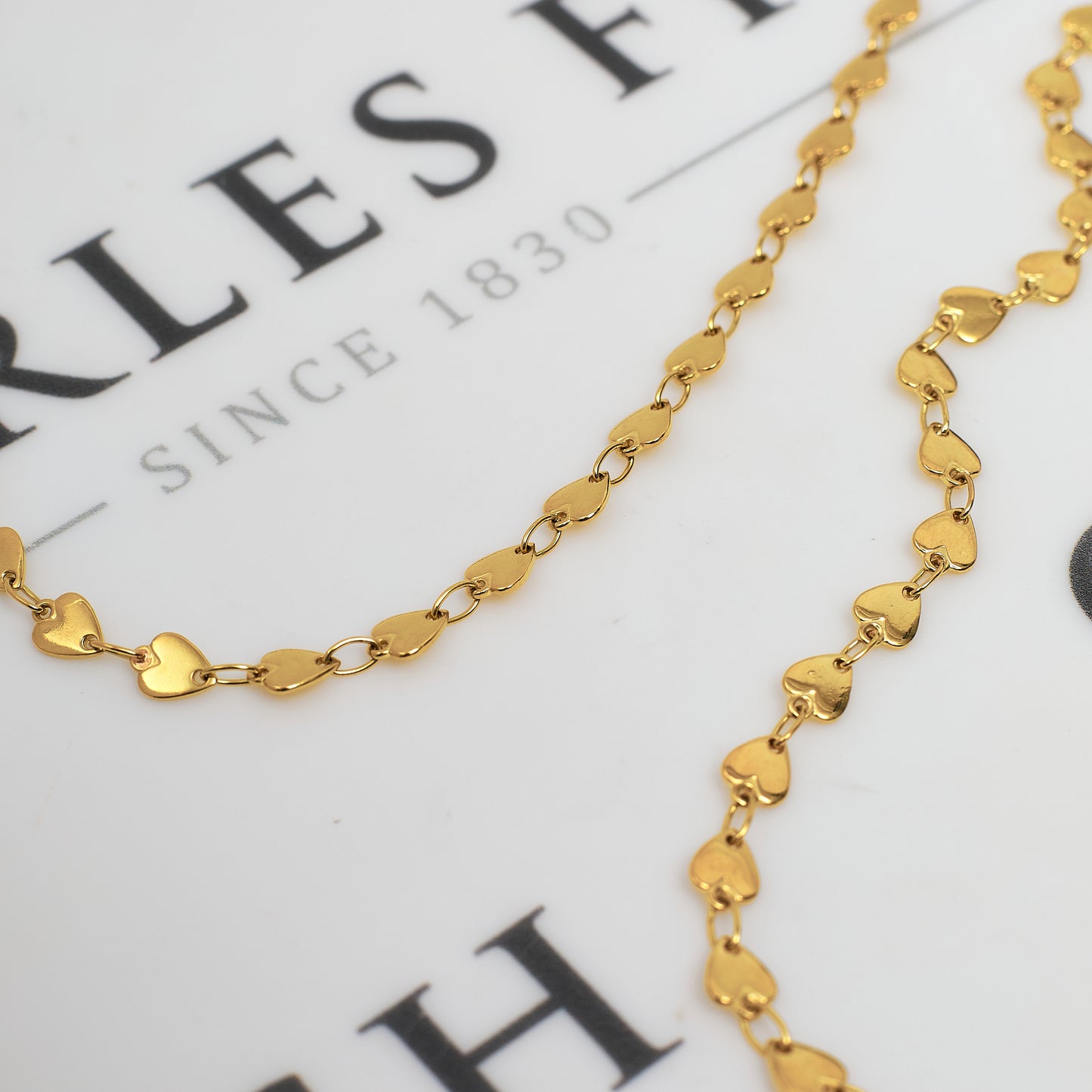 Pre-Owned 18ct Gold Heart Link Jewellery SET