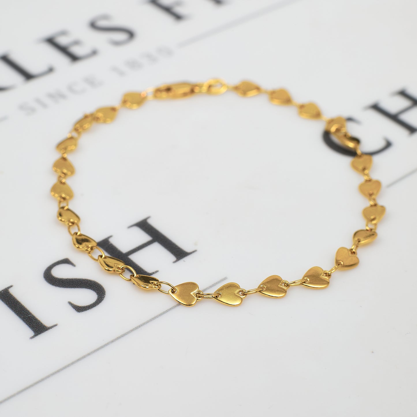 Pre-Owned 18ct Gold Heart Link Jewellery SET