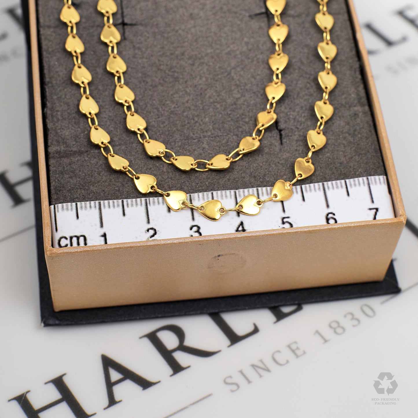 Pre-Owned 18ct Gold Heart Link Jewellery SET