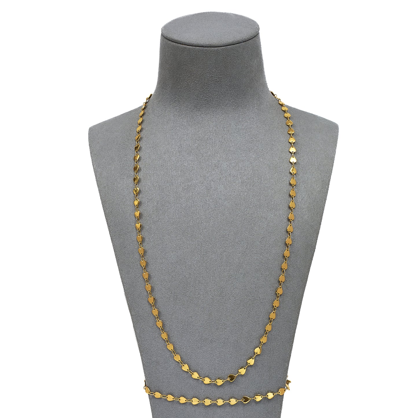 Pre-Owned 18ct Gold Heart Link Jewellery SET