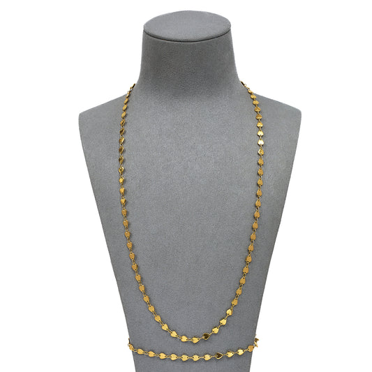 Pre-Owned 18ct Gold Heart Link Jewellery SET