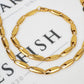 Pre-Owned 18ct Gold Oval Link Jewellery SET