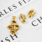 Pre-Owned 18ct Gold Tricolour Pendant & Earring SET