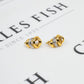 Pre-Owned 18ct Gold 2 Tone CZ Circle Design Jewellery SET