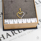 Pre-Owned 14ct Gold CZ Double Heart Pendant