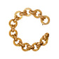 Pre-Owned 18ct Gold Round & Oval Link Bracelet 9 Inch