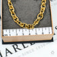 Pre-Owned 18ct Gold Oval & Round Link Bracelet