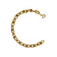 Pre-Owned 18ct Gold Oval & Round Link Bracelet