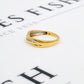 Pre-Owned 9ct Gold 11 Diamond Crossover Ring Size M