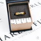 Pre-Owned 9ct Gold 11 Diamond Crossover Ring Size M