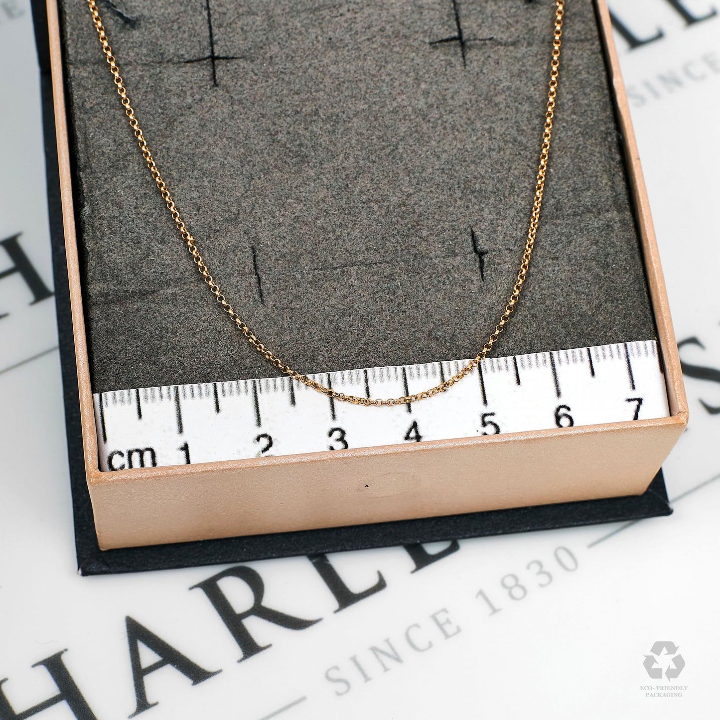 Pre-Owned 9ct Gold Mini Belcher Chain Necklace 16 Inch