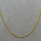 Pre-Owned 9ct Gold Square Foxtail Chain Necklace 20 Inch