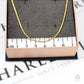 Pre-Owned 9ct Gold Square Foxtail Chain Necklace 20 Inch