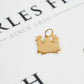 Pre-Owned 9ct Gold West Ham Castle & Hammers Pendant