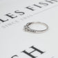 Pre-Owned 9ct White Gold CZ Dress Ring Size S
