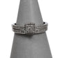 Pre-Owned 9ct White Gold Diamond Wedding Ring SET Size M