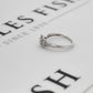 Pre-Owned 9ct White Gold Square Diamond Cluster Ring Size L