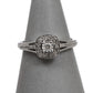 Pre-Owned 9ct White Gold Square Diamond Cluster Ring Size L