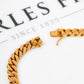 Pre-Owned 18ct Gold Curb Chain Bracelet 8 Inch