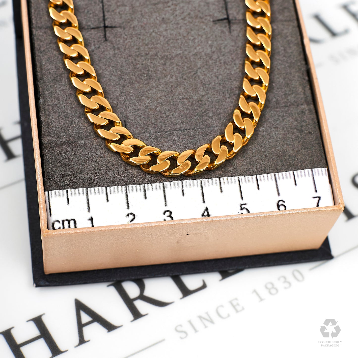Pre-Owned 18ct Gold Curb Chain Bracelet 8 Inch