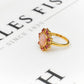 Pre-Owned 9ct Gold Mother Of Pearl & Multi Gemstone Ring