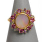 Pre-Owned 9ct Gold Mother Of Pearl & Multi Gemstone Ring
