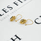 Pre-Owned 14ct Gold Sapphire CZ Cluster Drop Earrings